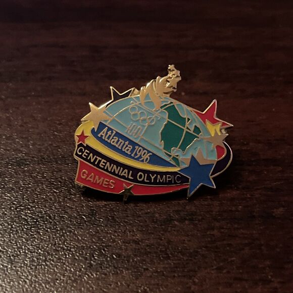 1996 Atlanta Centennial Olympics Lapel Hat Pin - Picture 1 of 3